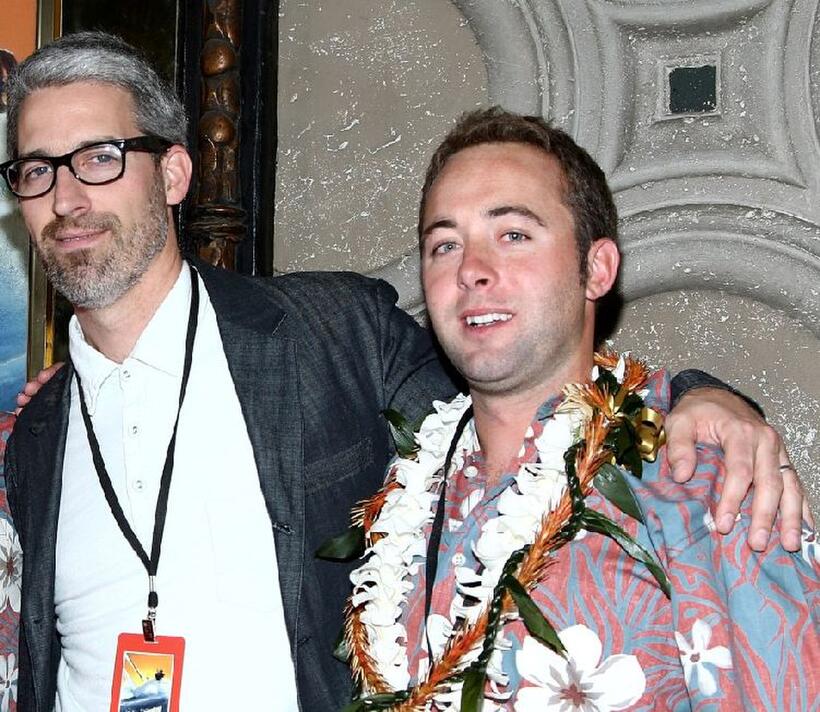 Director Mark Monroe and Chris Welch at the California premiere of "Morning Light."