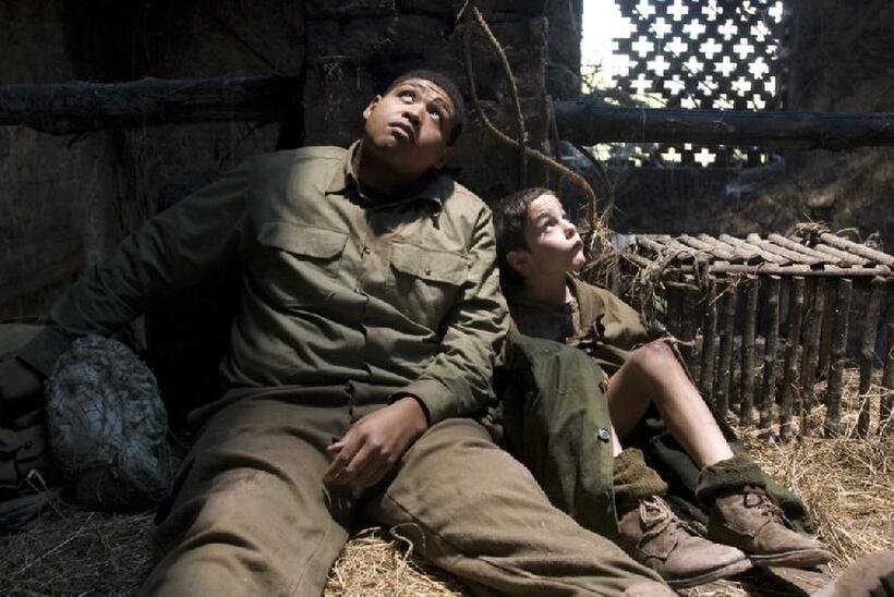 Omar Benson Miller and Matteo Sciabordi in "Miracle at St. Anna."