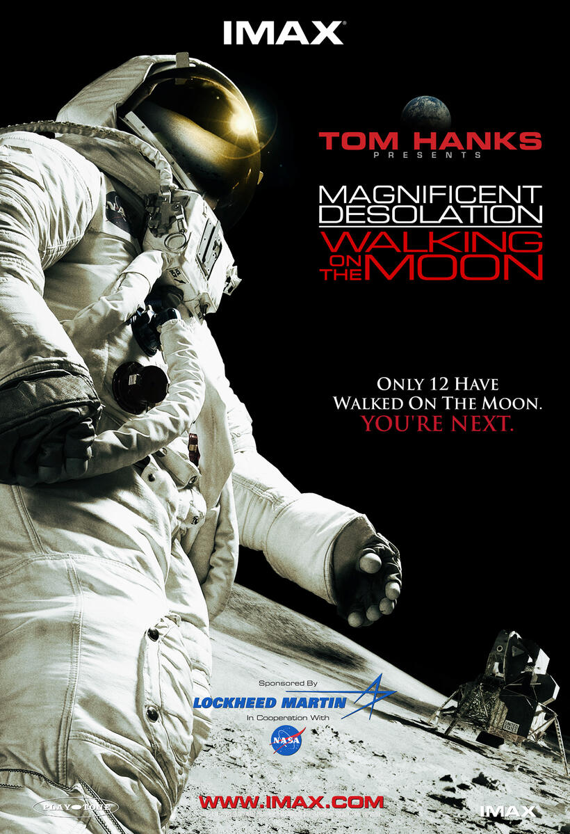 Poster art for "Magnificent Desolation: Walking on the Moon."