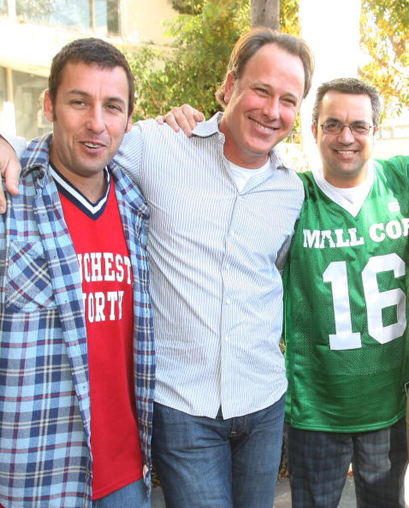 Adam Sandler, Todd Garner and Jack Giarraputo at the California premiere of "Paul Blart: Mall Cop."