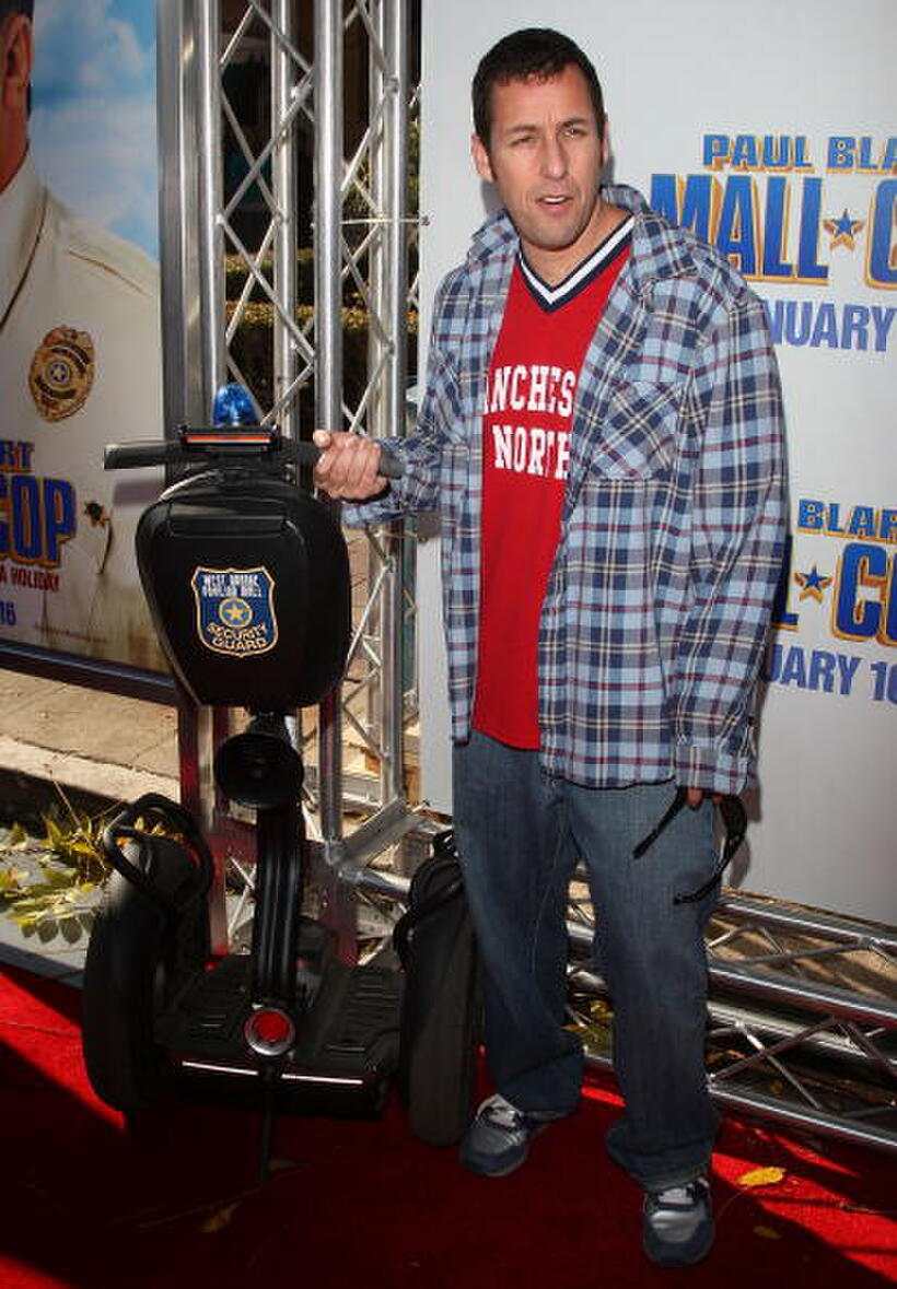 Adam Sandler at the California premiere of "Paul Blart: Mall Cop."