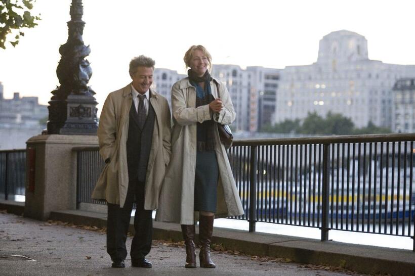 Dustin Hoffman as Harvey Shine and Emma Thompson as Kate Walker in "Last Chance Harvey."
