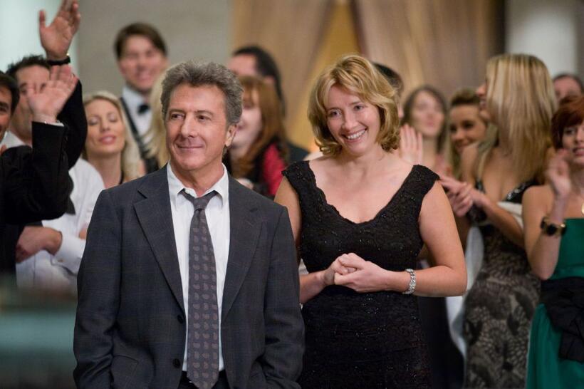 Dustin Hoffman as Harvey Shine and Emma Thompson as Kate Walker in "Last Chance Harvey."