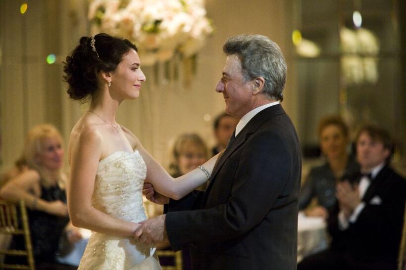 Dustin Hoffman as Harvey Shine and Liane Balaban as Susan in "Last Chance Harvey."