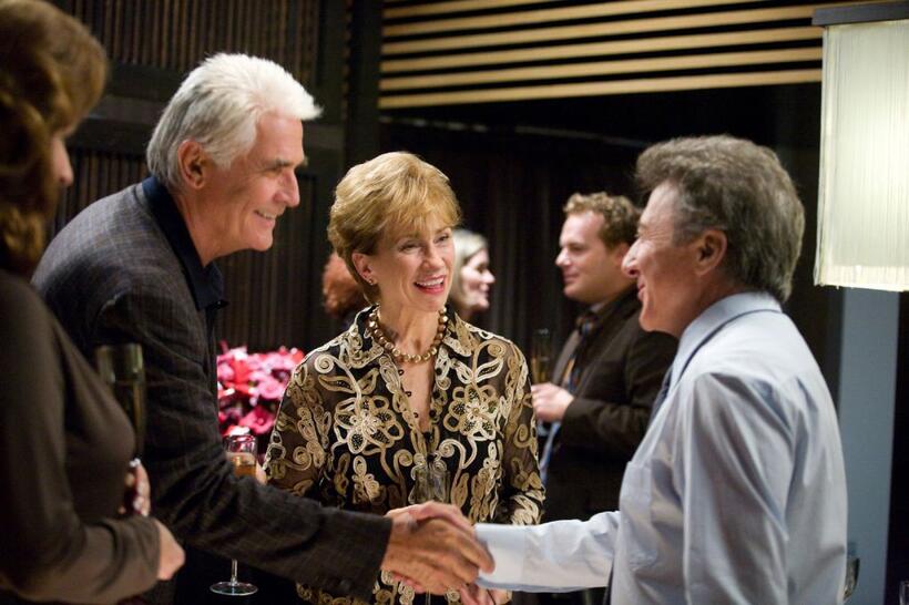 Dustin Hoffman as Harvey Shine, Kathy Baker as Jean and James Brolin as Brian in "Last Chance Harvey."