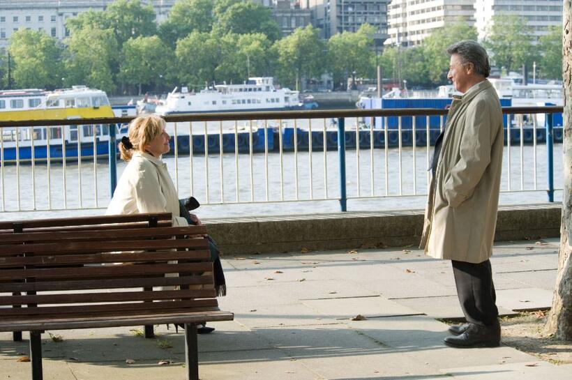 Emma Thompson as Kate Walker and Dustin Hoffman as Harvey Shine in "Last Chance Harvey."