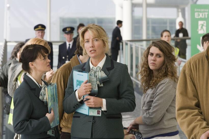 Emma Thompson as Kate Walker and Bronagh Gallagher as Oonagh in "Last Chance Harvey."