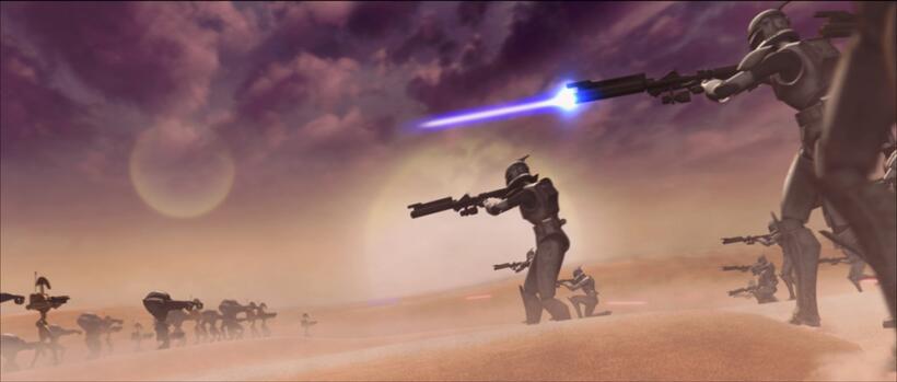 A scene from "Star Wars: The Clone Wars."