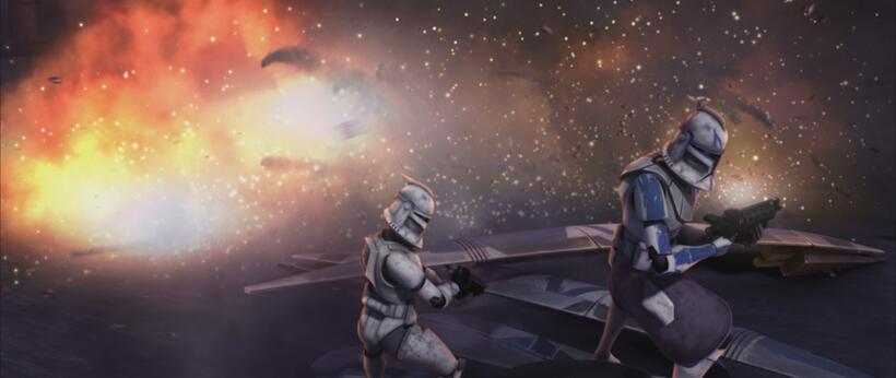 A scene from "Star Wars: The Clone Wars."