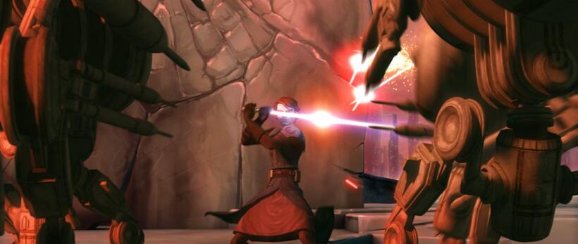 A scene from "Star Wars: The Clone Wars."
