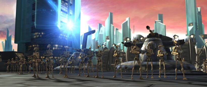 A scene from "Star Wars: The Clone Wars."