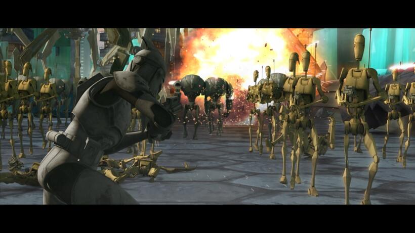 A scene from "Star Wars: The Clone Wars."