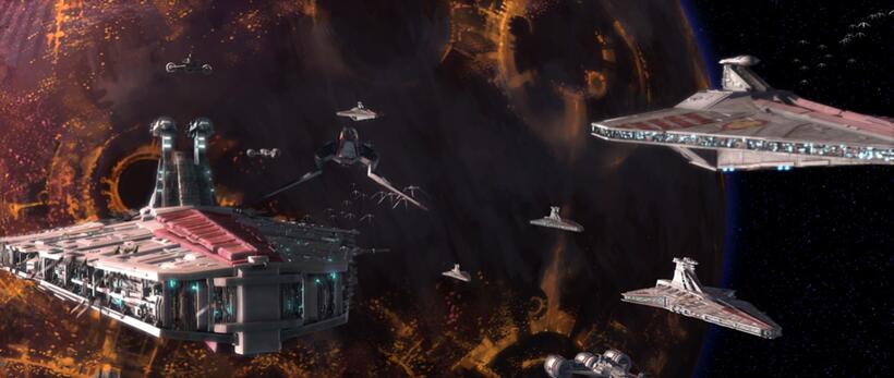 A scene from "Star Wars: The Clone Wars."