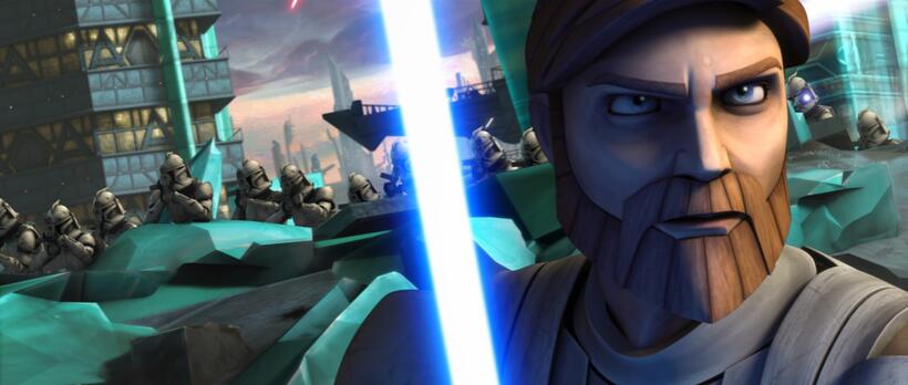 A scene from "Star Wars: The Clone Wars."