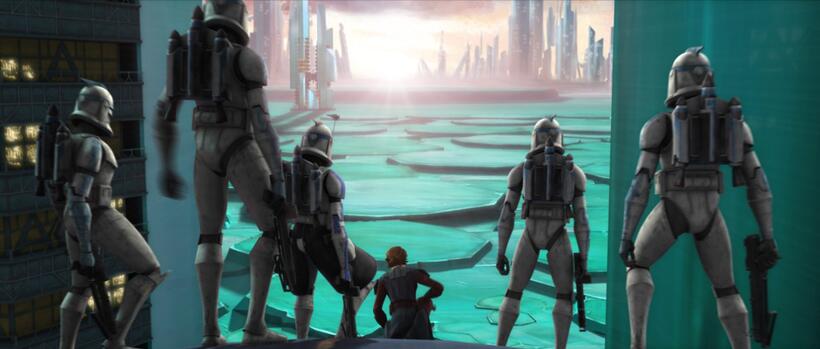 A scene from "Star Wars: The Clone Wars."