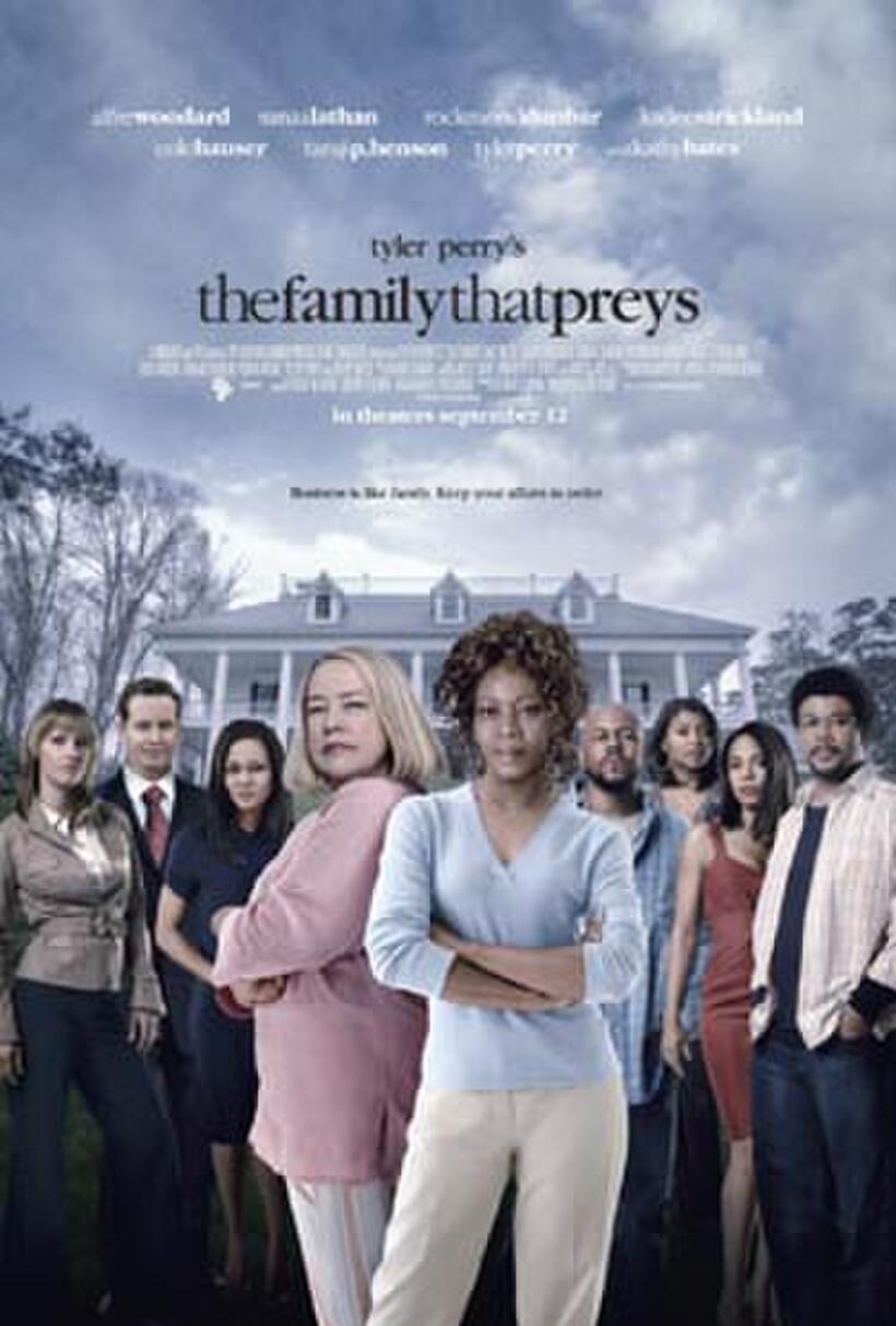 Poster art for "Tyler Perry's The Family That Preys."