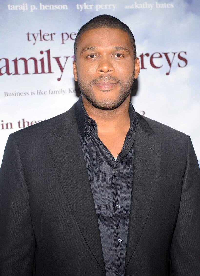 Tyler Perry at the New York premiere of "Tyler Perry's The Family That Preys."