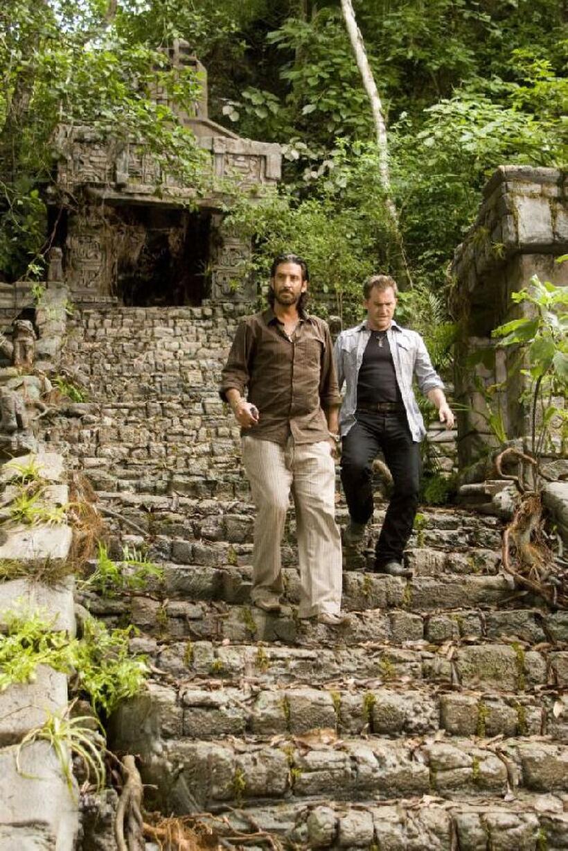 Jose Maria Yazpik and Maury Sterling in "Beverly Hills Chihuahua."
