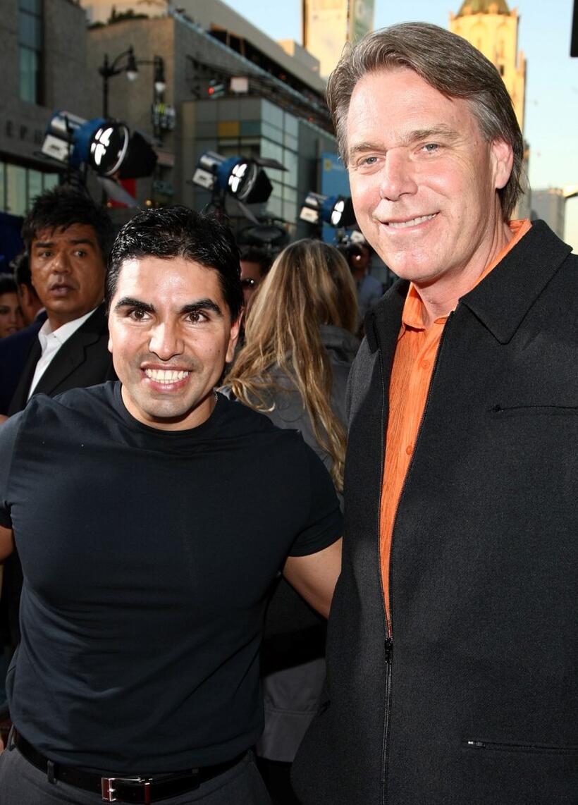 Eddie "Piolin" Sotelo and Director Raja Gosnell at the world premiere of "Beverly Hill Chihuahua."