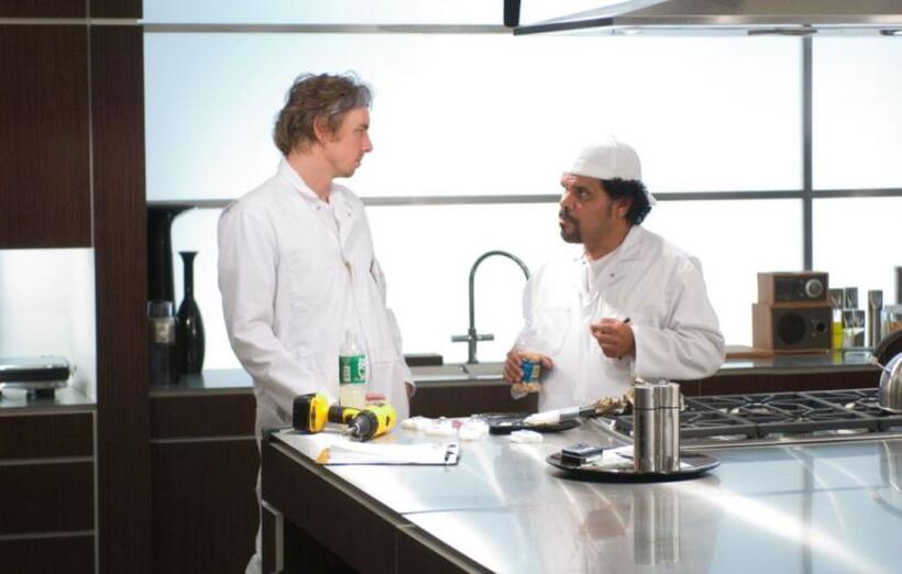 Dax Shepard and Luis Guzman in "Old Dogs."