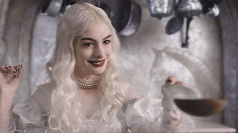 Anne Hathaway in "Alice in Wonderland."