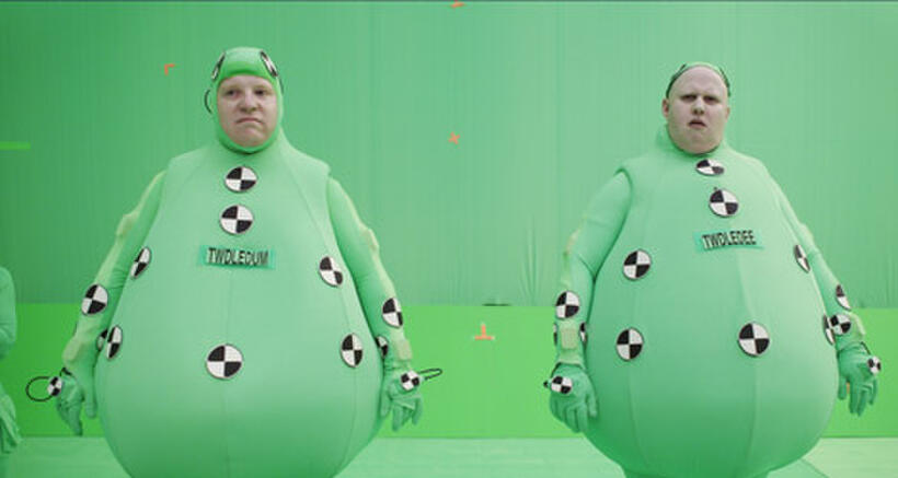 Dodo Progression 2 of 6: Lucas and his double switch places and film the same scene, capturing Lucas in the opposite role.