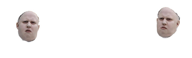 Dodo Progression 3 of 6: A reference shot incorporating both of Lucas' facial performances is handed over to layout and animation, where body performances are created.