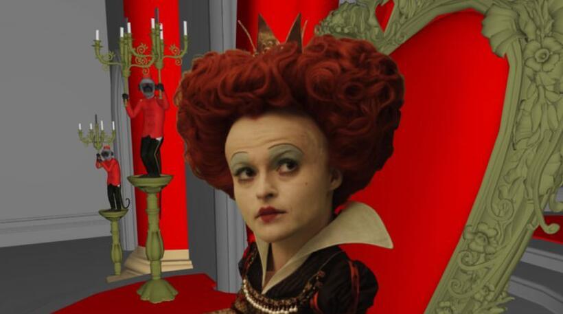 A scene from "Alice in Wonderland."