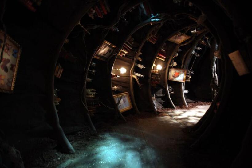 A scene from "Alice in Wonderland."