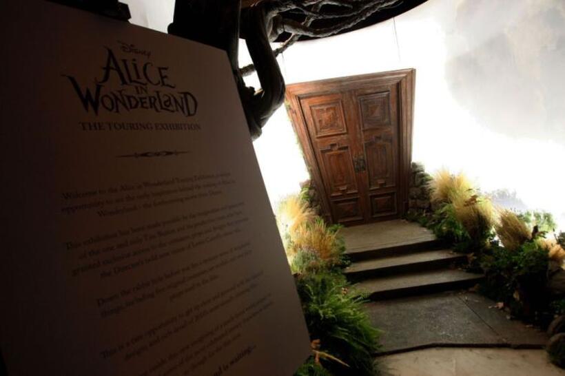 A scene from "Alice in Wonderland."