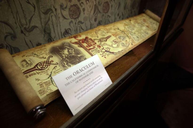 A scene from "Alice in Wonderland."