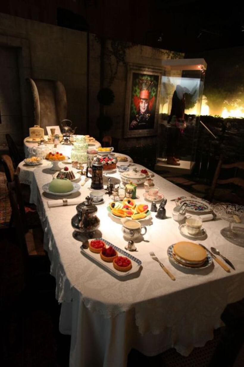 A scene from "Alice in Wonderland."