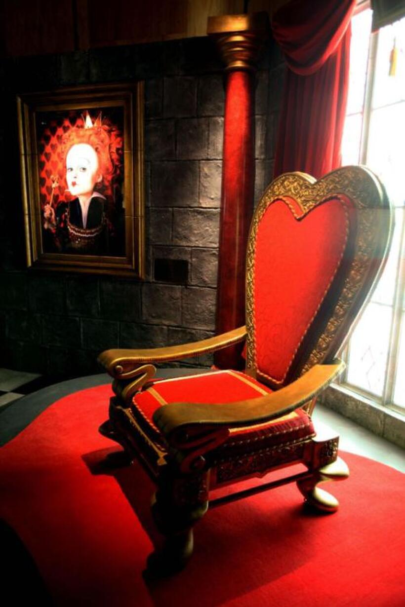 A scene from "Alice in Wonderland."