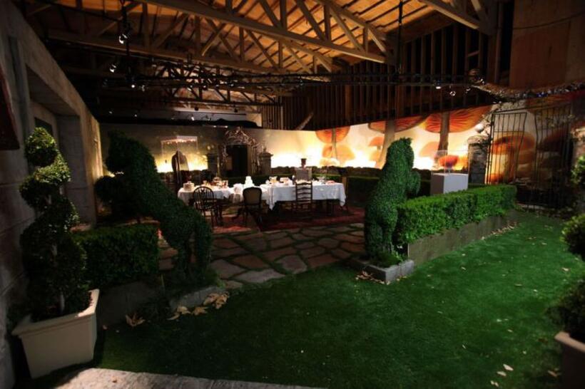 A scene from "Alice in Wonderland."