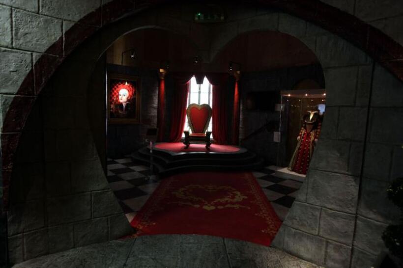 A scene from "Alice in Wonderland."