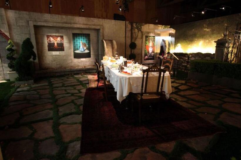 A scene from "Alice in Wonderland."