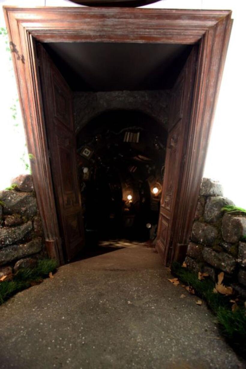 A scene from "Alice in Wonderland."