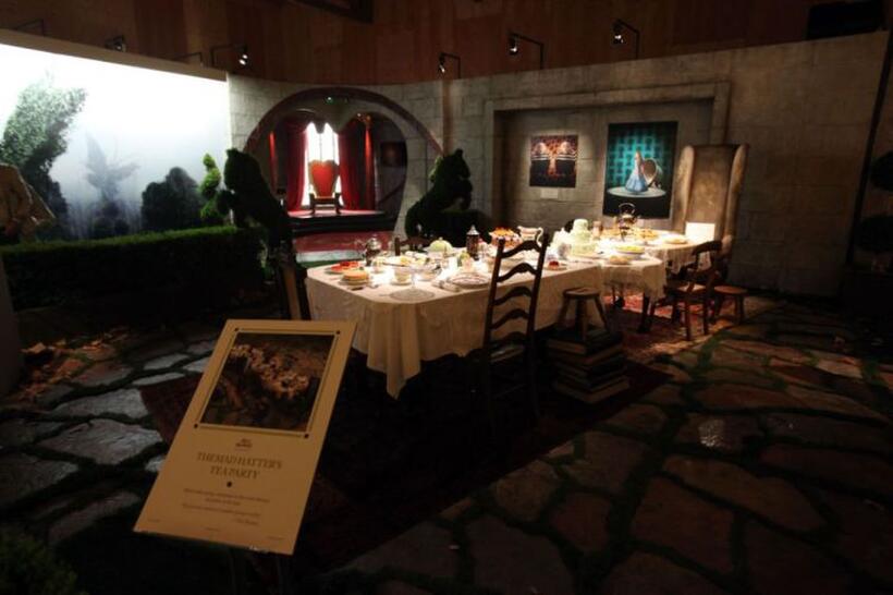 A scene from "Alice in Wonderland."
