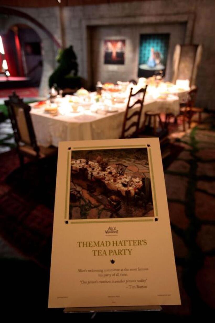 A scene from "Alice in Wonderland."