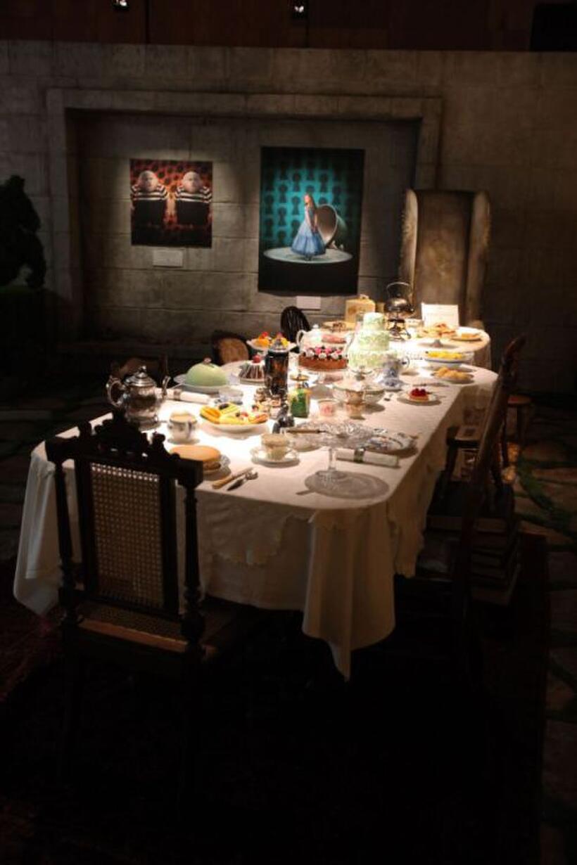 A scene from "Alice in Wonderland."