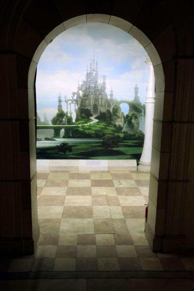A scene from "Alice in Wonderland."