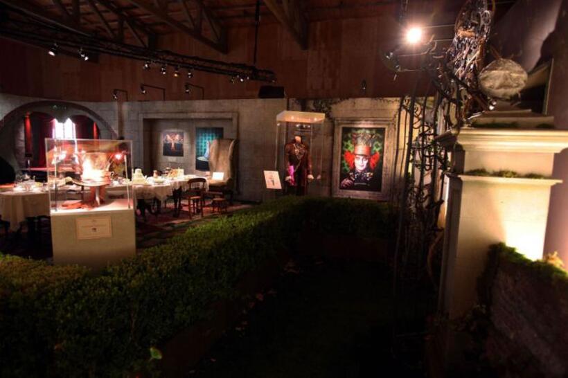 A scene from "Alice in Wonderland."