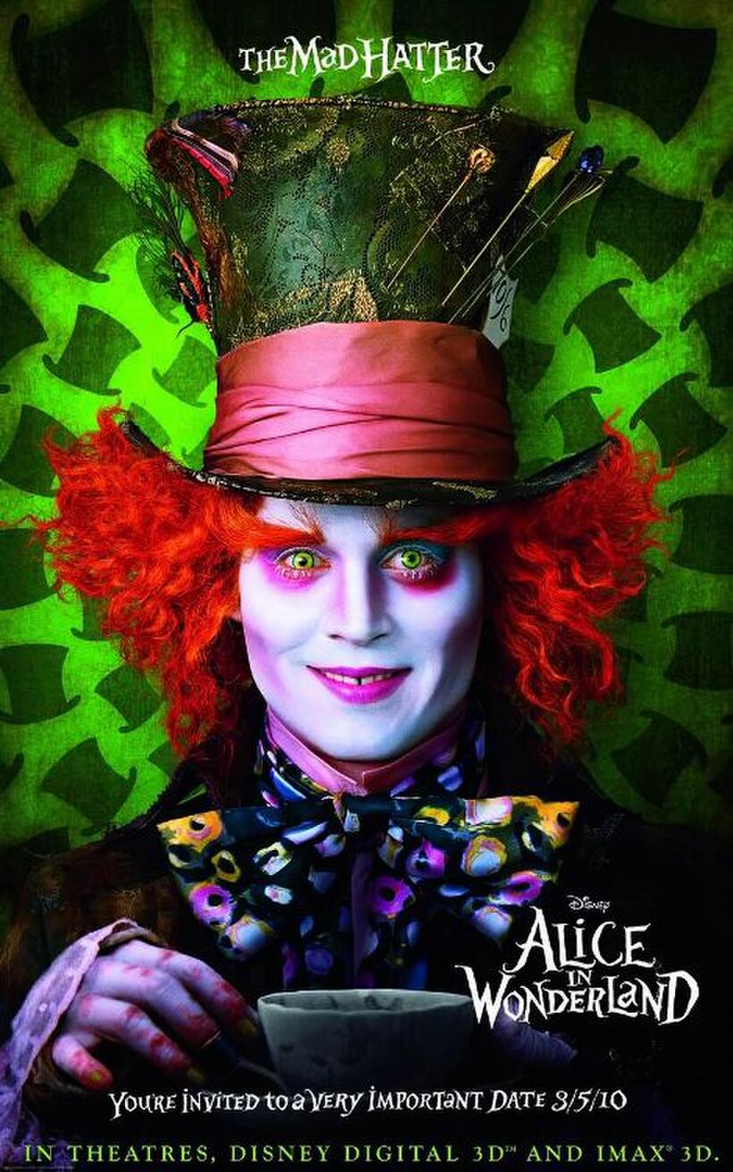 Poster Art for "Alice in Wonderland."