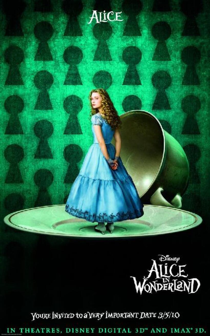 Poster Art for "Alice in Wonderland."