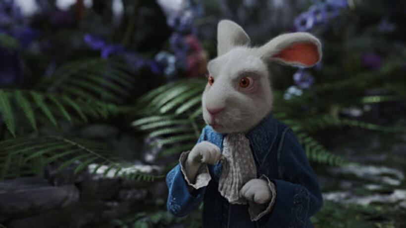 Progression still 5 of 5: White Rabbit in "Alice in Wonderland."