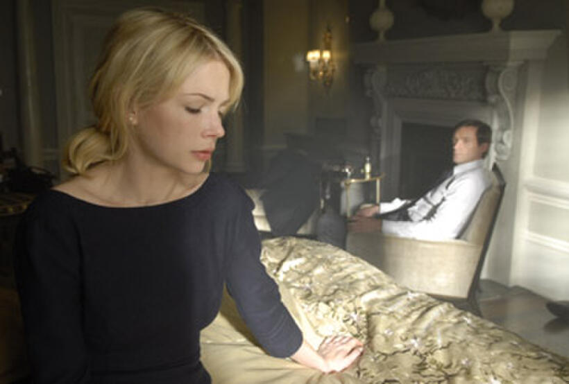 Michelle Williams and Hugh Jackman in "Deception."