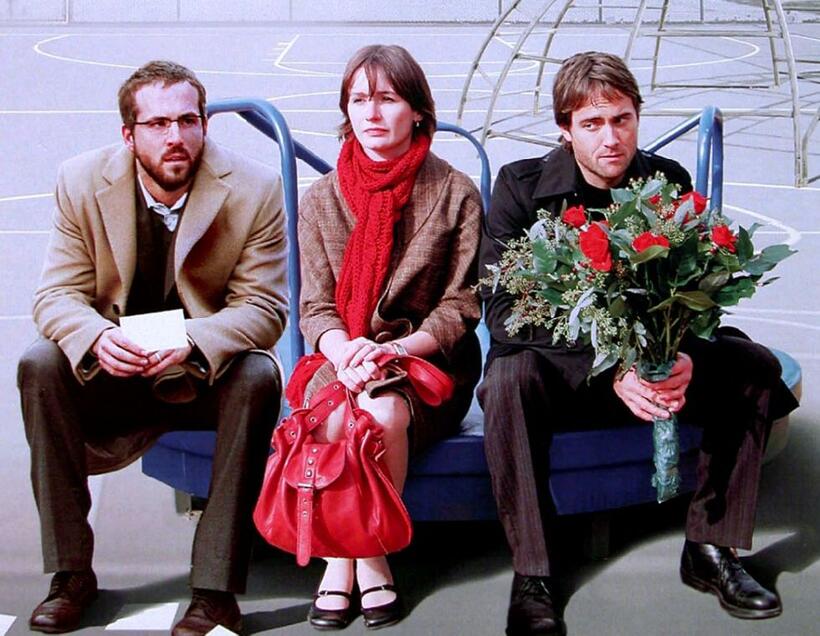 Ryan Reynolds as Frank Allen, Emily Mortimer as Susan and Stuart Townsend as Buddy Endrow in "Chaos Theory."