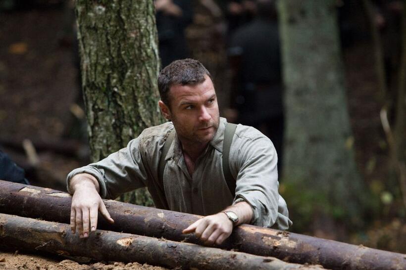 Liev Schreiber as Zus Bielski in "Defiance."