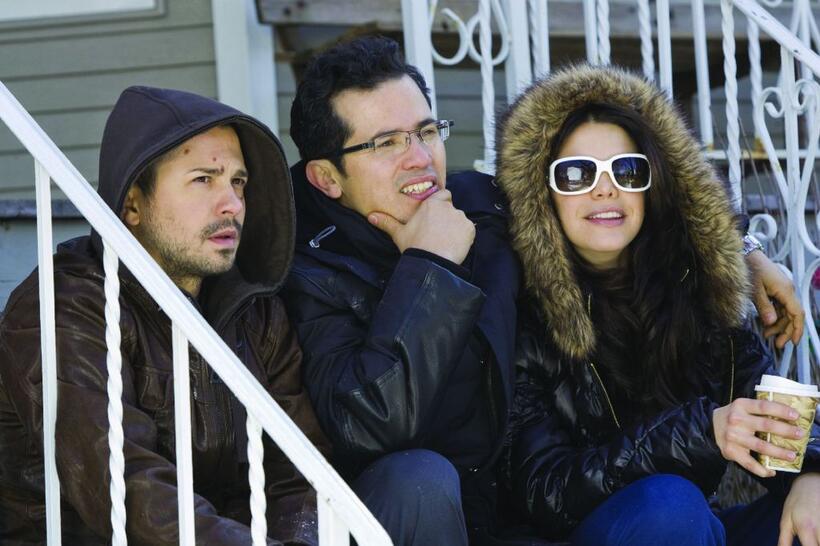 John Leguizamo, Freddy Rodriguez and Vanessa Ferlito in "Nothing Like the Holidays."
