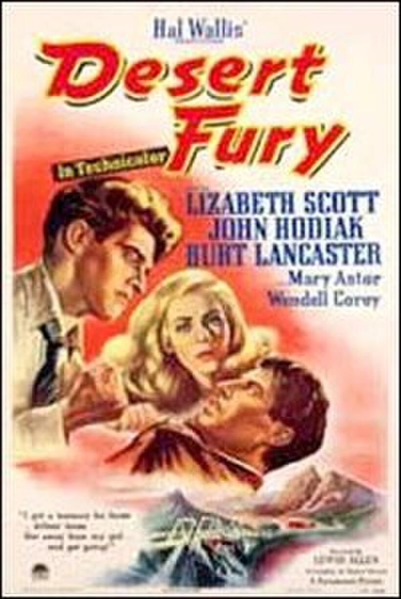 Poster art for "Desert Fury."